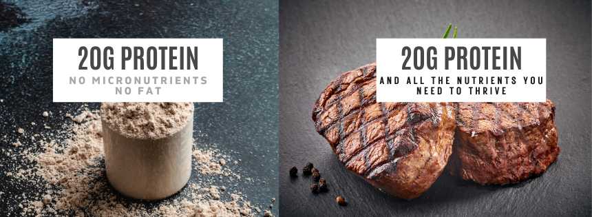 why beef is better than protein powder
