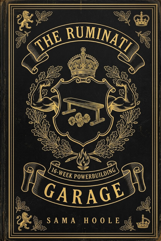 The 16-Week Garage Programme, home powerbuilding with dumbbells and a barbell, by Sama Hoole